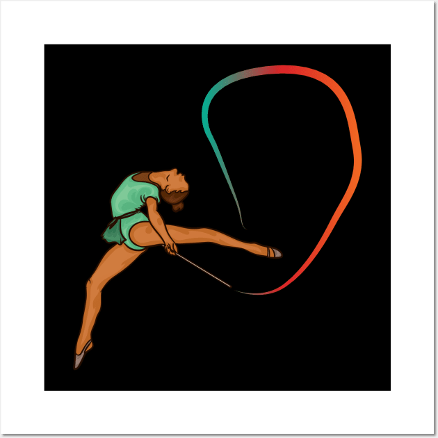 Gymnastic turn design for gymnasts who love gymnastics Wall Art by SpruchBastler